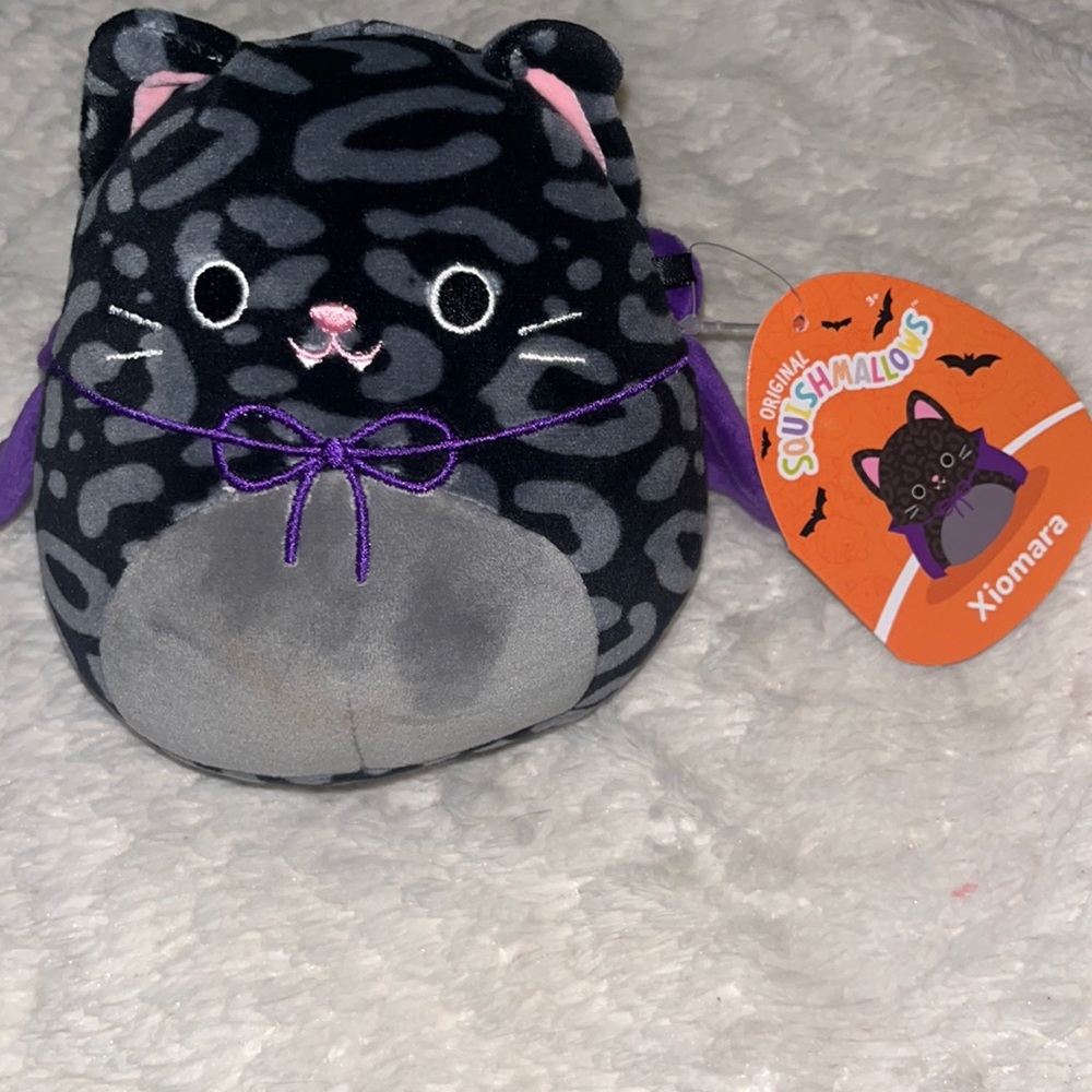 New, Xiomara Squishmallow Halloween Black Leopard Cat